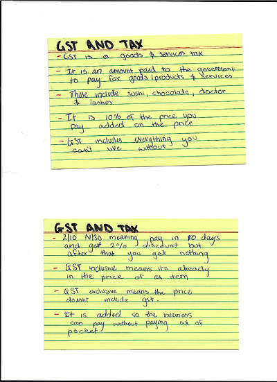 Cover page of Business Notes
