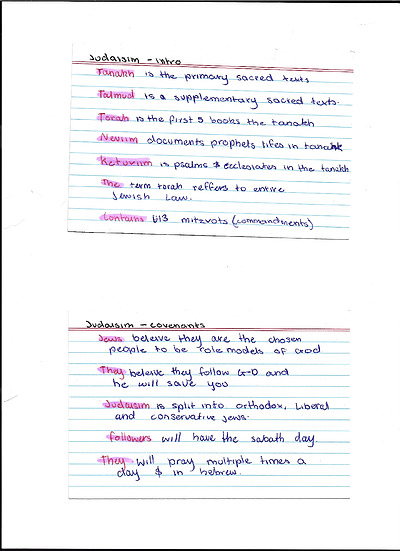 Cover page of Judaism Basic notes