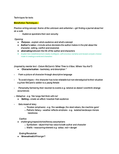 Cover page of Techniques for Mod C writing