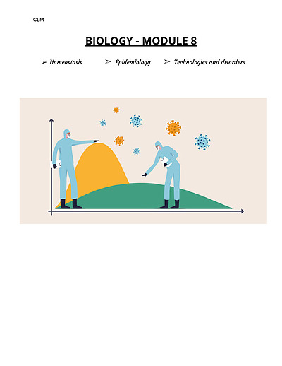 Cover page of BIOLOGY HSC MODULE 8 NOTES - RECEIVED 100% FOR MOD 8