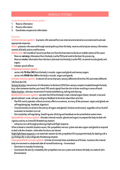 Cover page of Psychology Units 3+4 Notes