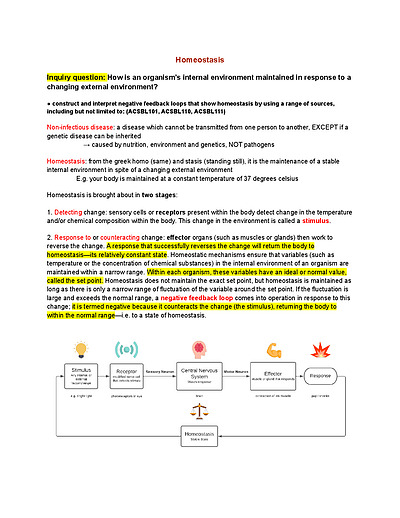 Cover page of 96.6 ATAR - HSC BIOLOGY - Module 8