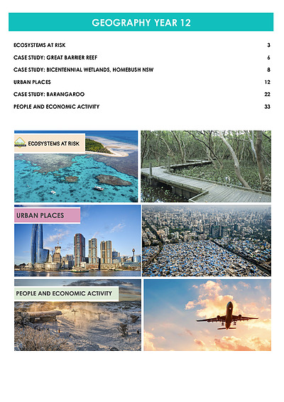 Cover page of HSC Geography Study Notes