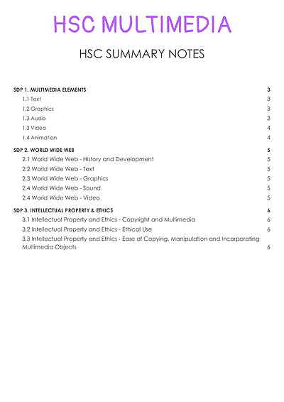 Cover page of HSC Industrial Technology Multimedia