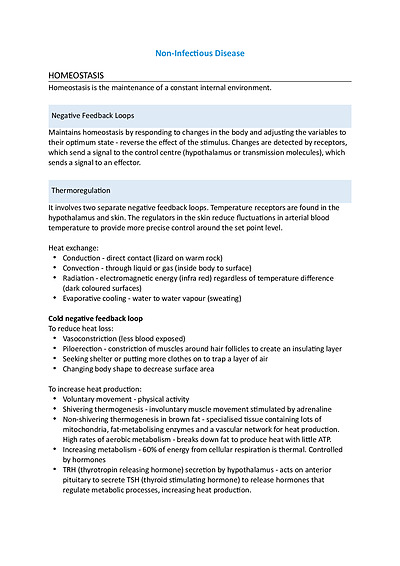 Cover page of Non-Infectious Disease Notes