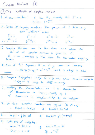 Cover page of (92) MATHS EXTENSION 2 NOTES