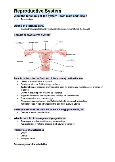 Cover page of VCE VET Health/VCE VET Health Services (Allied Health) U3/4 Notes (2022)
