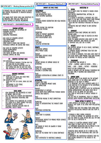 Cover page of Buisness Management & Enterprise Year 11 - Whole of unit 2 notes