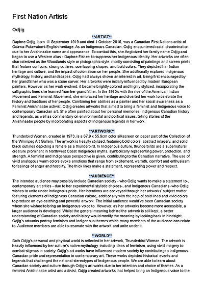 Cover page of Visual arts notes on artists/case studies