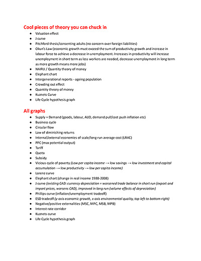 Cover page of HSC STATE RANK ECONOMICS STATS + CASE STUDY