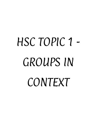 Cover page of Detailed Yr 12 CAFS HSC Notes
