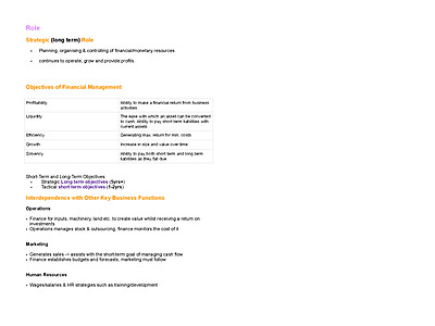 Cover page of WHOLE FINANCE NOTES IN ORDER OF THE SYLLABUS  - bible