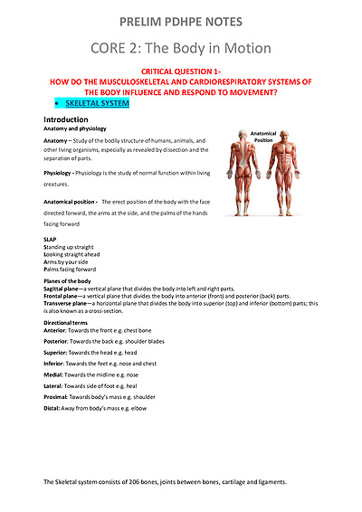 Cover page of Body in motion 