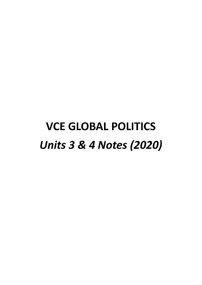 Cover page of Global Politics (2020)