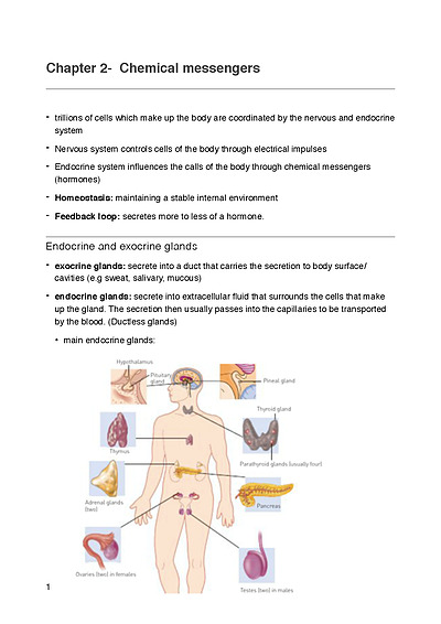 Cover page of Human Biology, sem 1 notes 