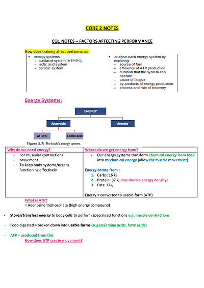 Cover page of Band 6 - PDHPE Core 2 notes