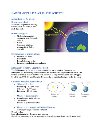 Cover page of YR 12 EARTH AND ENVIRONMENTAL SCIENCE -  (97.4 ATAR)