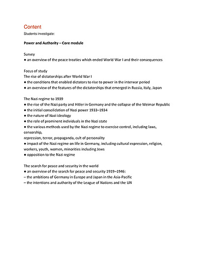 Cover page of CORE MODULE - POWER AND AUTHORITY