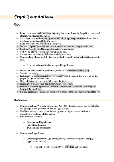Cover page of Unit 1 Area of Study 1 - Received 92%