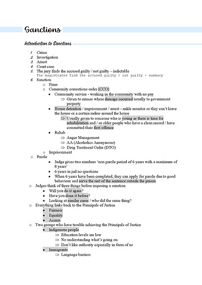 Cover page of Unit 2 Area Of Study 1 - Received 93%
