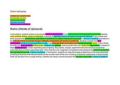 Cover page of Extensive Worlds of Upheaval notes