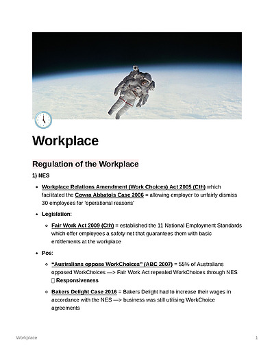 Cover page of BAND 6 - WORKPLACE ESSAY PLANS 