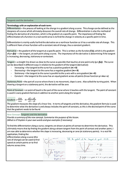 Cover page of ADVANCED MATHS = FULL INTRODUCTORY CALCULUS NOTES YEAR 11 - WITH EXAMPLES AND DETAILED THEORY
