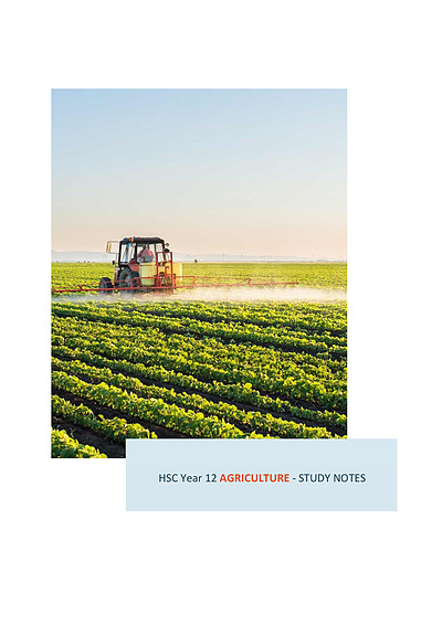 Cover page of Band 6 HSC Agriculture Notes | Core