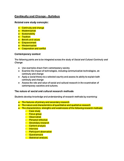 Cover page of Band 6 (95+ Atar) - Society &amp; Culture Set