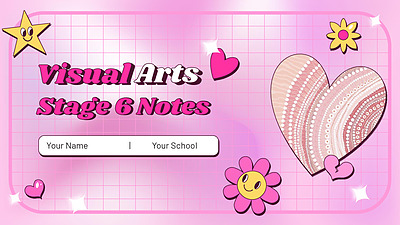 Cover page of Visual Arts - Stage 6 Notes  (11,12)