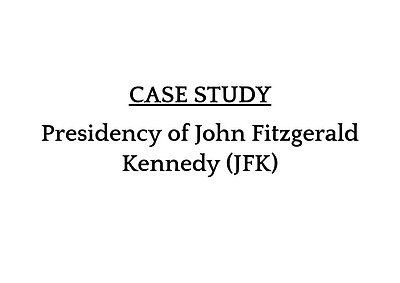 Cover page of PRESIDENCY OF JFK - History Extension Notes - 99 ATAR, 49/50 in History Extension