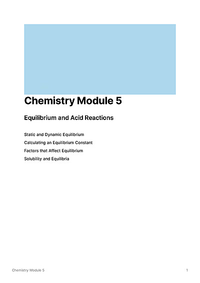 Cover page of Module 5 Notes