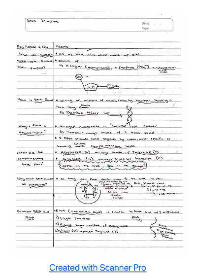 Cover page of Biology Unit 4 Notes