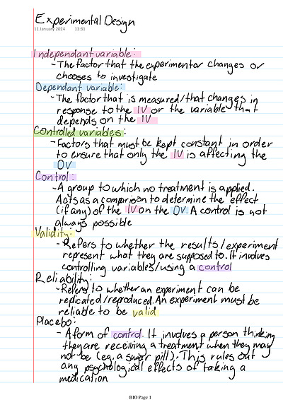 Cover page of Experimental Design Guide