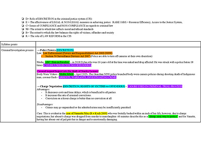 Cover page of Crime 15 Marker Prep - High Band 6 Student