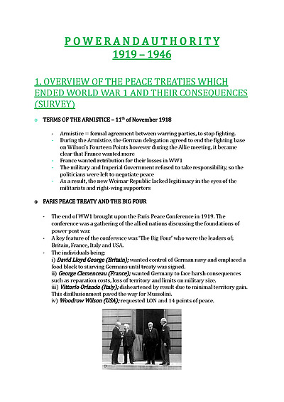 Cover page of Year 12 Modern History Full Module Study Notes PART 2