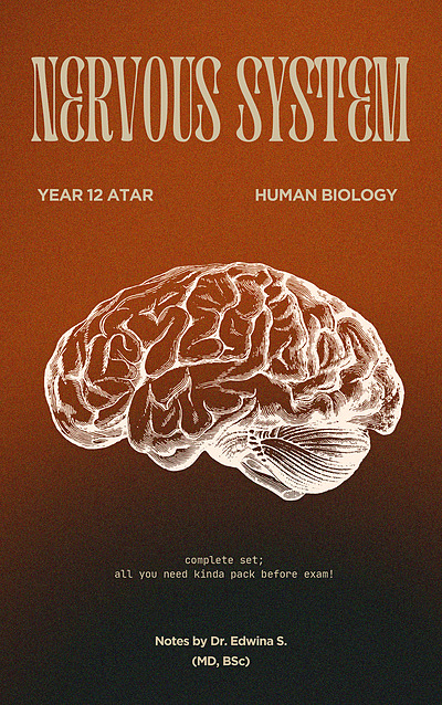 Cover page of Complete Nervous System Notes: Human Biology Unit 3
