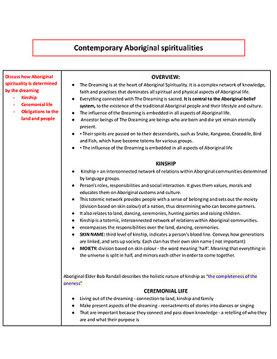 Cover page of SOR 2 detailed notes BAND 6 97 ATAR STUDENT 