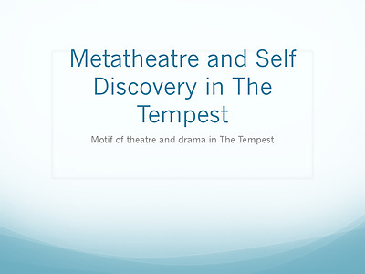 Cover page of HSC English Advanced Mod A Hagseed: Metatheatre and Self Discovery in The Tempest