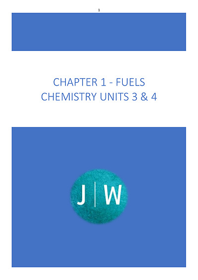 Cover page of Complete A+ VCE Chemistry 3/4 Notes