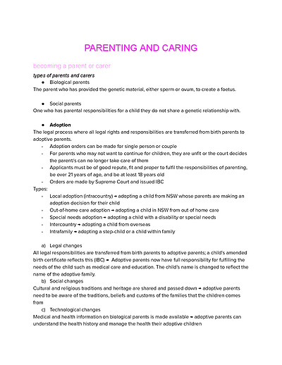 Cover page of HSC CAFS NOTES - MUST HAVE