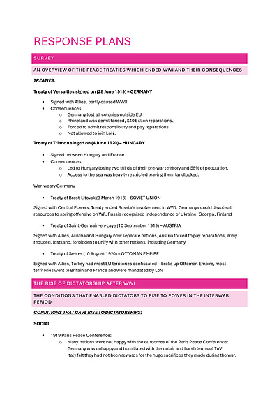 Cover page of RESPONSE SHORT ANSWER PLANS POWER AND AUTHORITY 