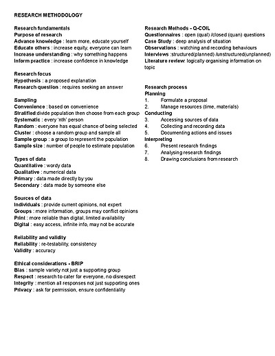 Cover page of Band 6 CAFS HSC Summary notes