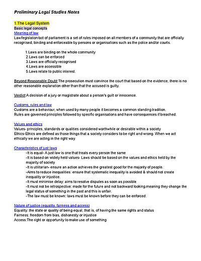 Cover page of FULL DETAILED NOTES PRELIM INCLUDING CASE STUDIES