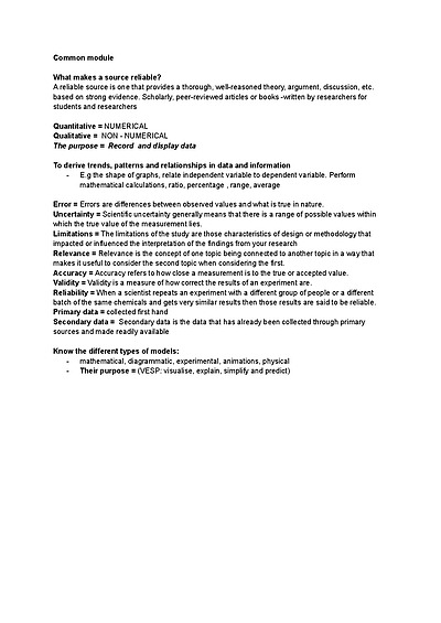 Cover page of Biology All Module Complete Notes
