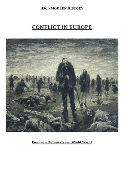 Cover page of Conflict in Europe - Modern Notes (41pgs - 95 mark)