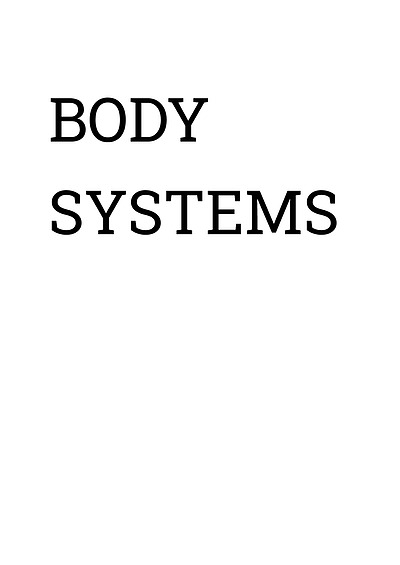 Cover page of Detailed Overview of all 12 Body Systems