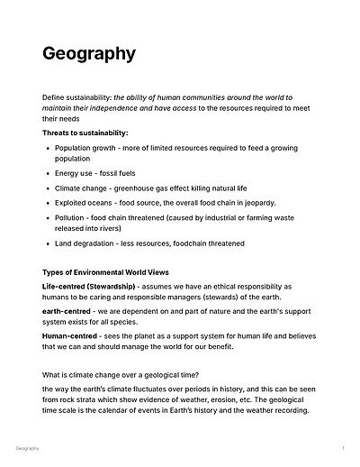 Cover page of Geography: Climate and Wellbeing