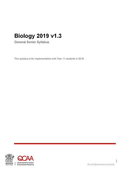 Cover page of Biology syllabus with complete notes