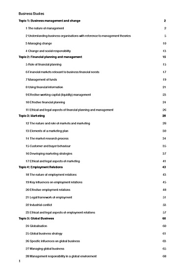 Cover page of Complete Business Notes